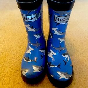 Hatley Boys Blue Shark Rain Boots